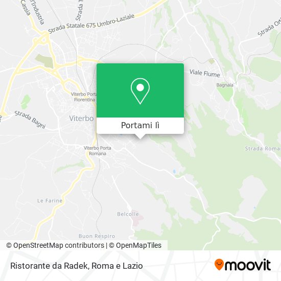 Mappa Ristorante da Radek