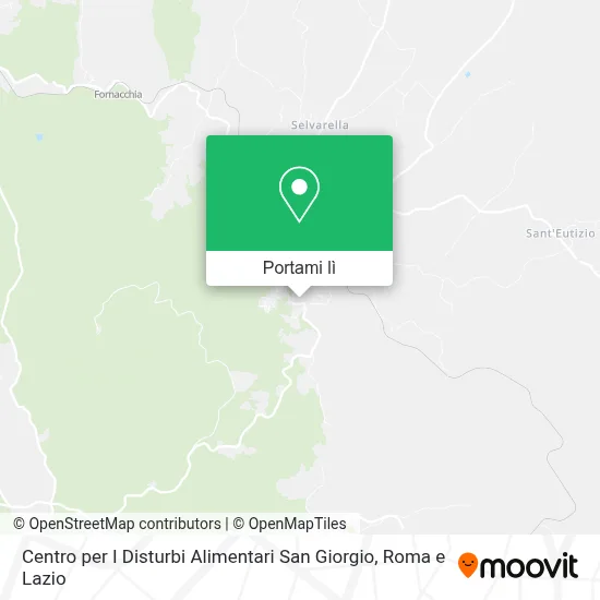 Mappa Centro per I Disturbi Alimentari San Giorgio