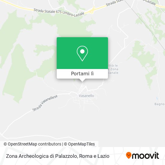 Mappa Zona Archeologica di Palazzolo