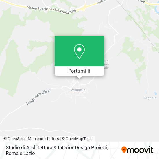 Mappa Studio di Architettura & Interior Design Proietti