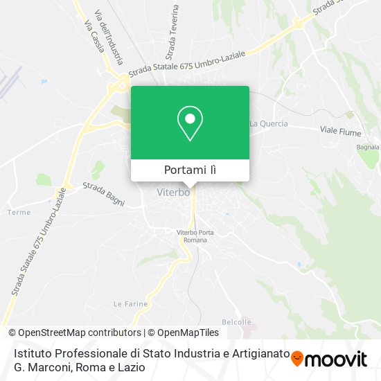 Mappa Istituto Professionale di Stato Industria e Artigianato G. Marconi