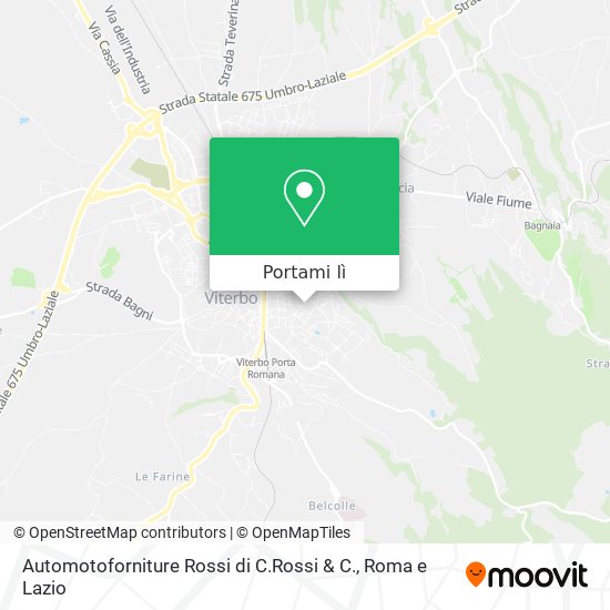 Mappa Automotoforniture Rossi di C.Rossi & C.