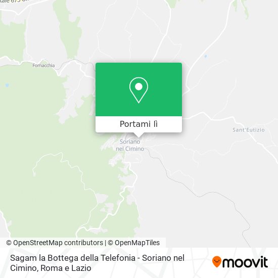 Mappa Sagam la Bottega della Telefonia - Soriano nel Cimino