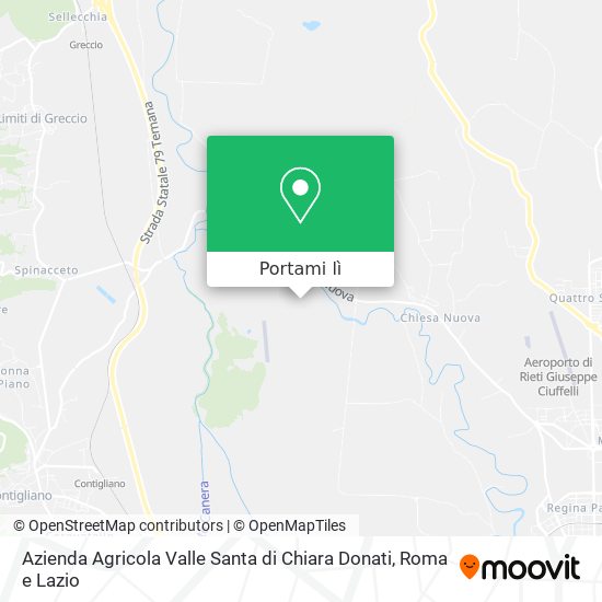 Mappa Azienda Agricola Valle Santa di Chiara Donati