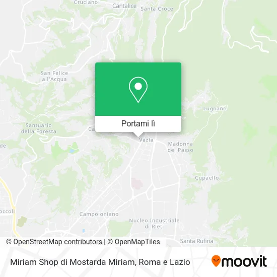 Mappa Miriam Shop di Mostarda Miriam