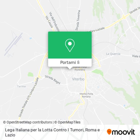 Mappa Lega Italiana per la Lotta Contro I Tumori