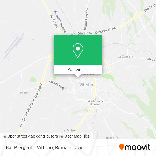 Mappa Bar Piergentili Vittorio