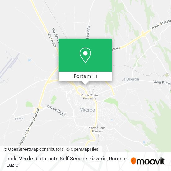 Mappa Isola Verde Ristorante Self.Service Pizzeria