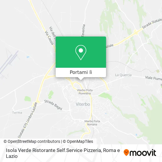 Mappa Isola Verde Ristorante Self.Service Pizzeria