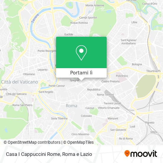 Mappa Casa I Cappuccini Rome