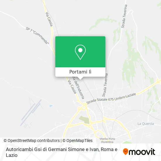 Mappa Autoricambi Gsi di Germani Simone e Ivan