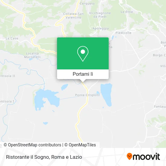 Mappa Ristorante il Sogno