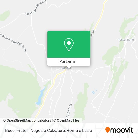 Mappa Bucci Fratelli Negozio Calzature