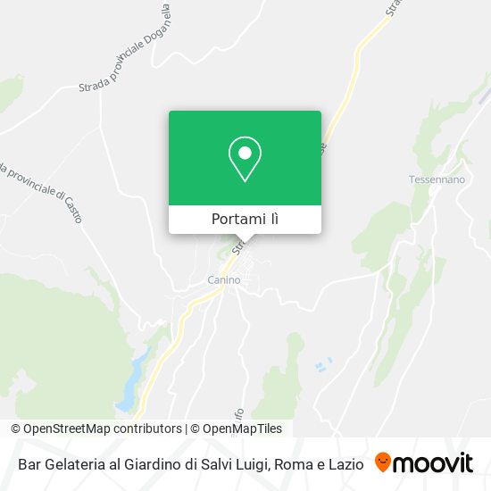 Mappa Bar Gelateria al Giardino di Salvi Luigi