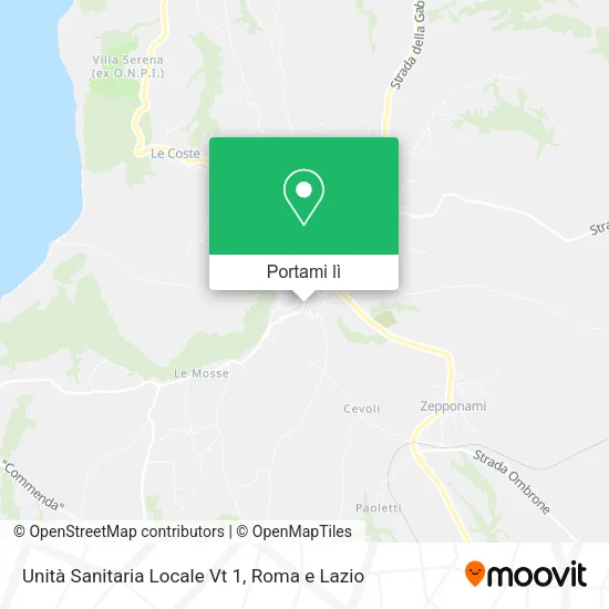 Mappa Unità Sanitaria Locale Vt 1
