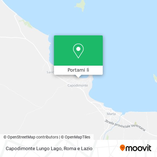 Mappa Capodimonte Lungo Lago