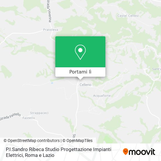 Mappa P.I.Sandro Ribeca Studio Progettazione Impianti Elettrici