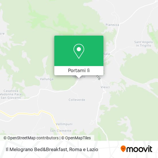 Mappa Il Melograno Bed&Breakfast