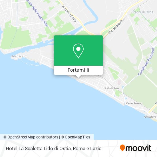 Mappa Hotel La Scaletta Lido di Ostia