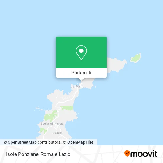 Mappa Isole Ponziane