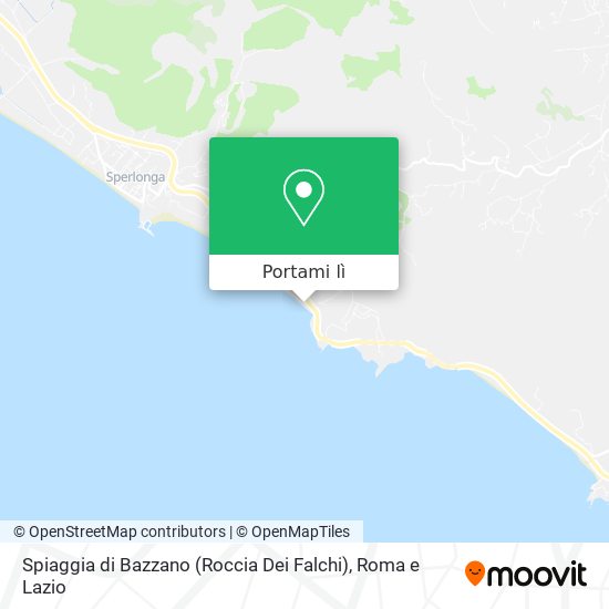 Mappa Spiaggia di Bazzano (Roccia Dei Falchi)