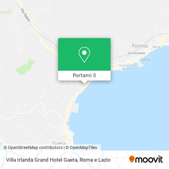 Mappa Villa Irlanda Grand Hotel Gaeta