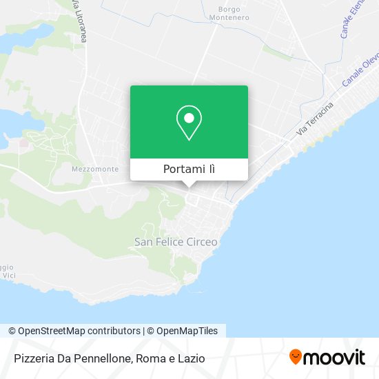 Mappa Pizzeria Da Pennellone