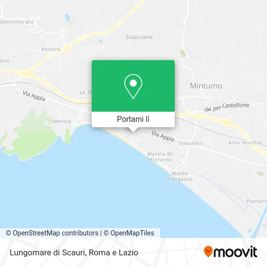 Mappa Lungomare di Scauri
