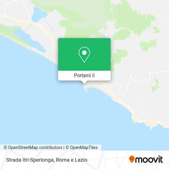 Mappa Strada Itri-Sperlonga