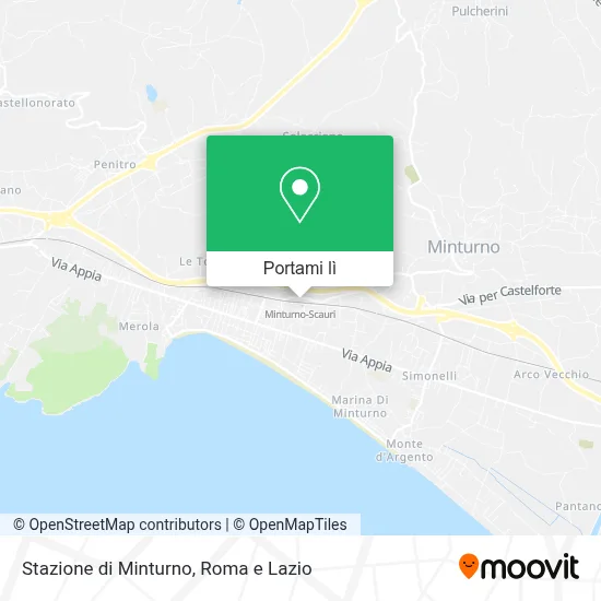 Mappa Stazione di Minturno