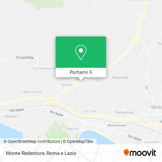 Mappa Monte Redentore