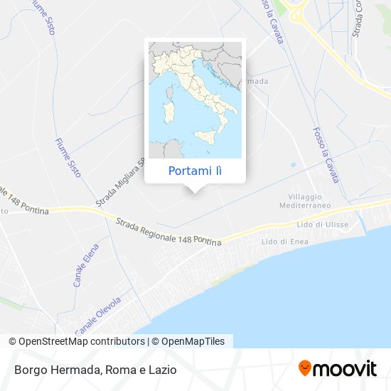 Mappa Borgo Hermada