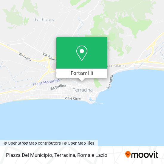 Mappa Piazza Del Municipio, Terracina