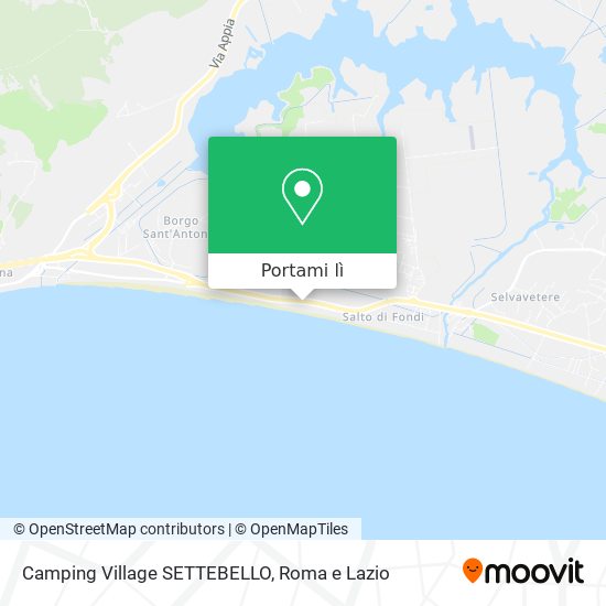Mappa Camping Village SETTEBELLO