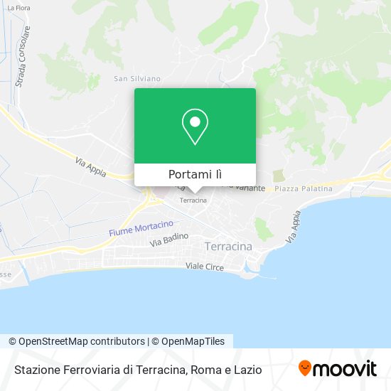 Mappa Stazione Ferroviaria di Terracina