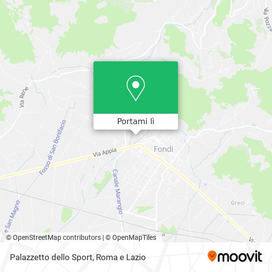 Mappa Palazzetto dello Sport