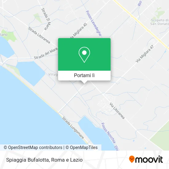 Mappa Spiaggia Bufalotta