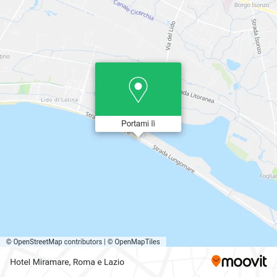 Mappa Hotel Miramare