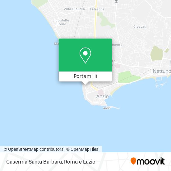Mappa Caserma Santa Barbara