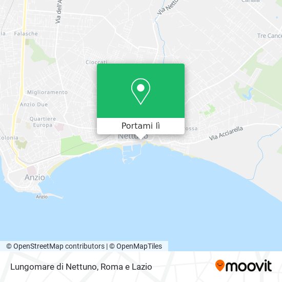 Mappa Lungomare di Nettuno