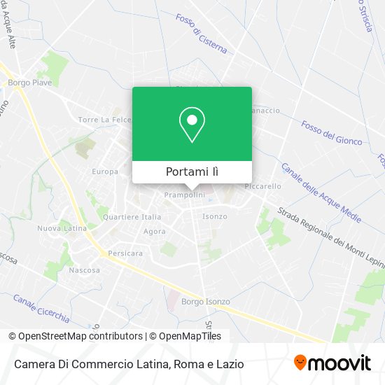 Mappa Camera Di Commercio Latina