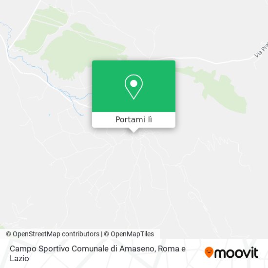 Mappa Campo Sportivo Comunale di Amaseno