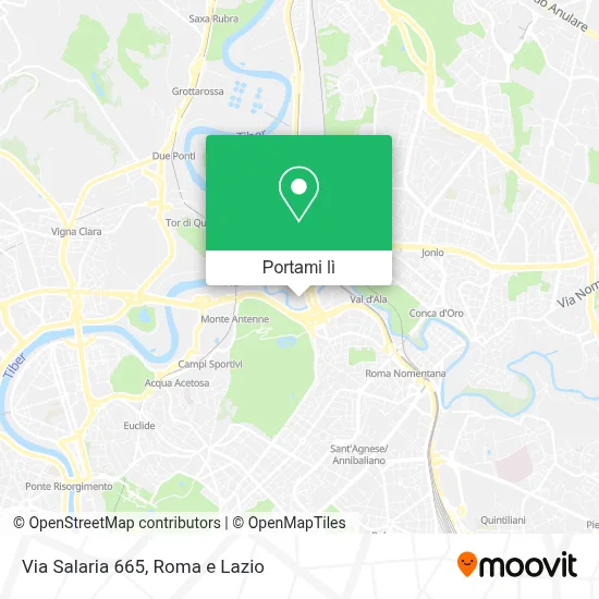 Mappa Via Salaria  665
