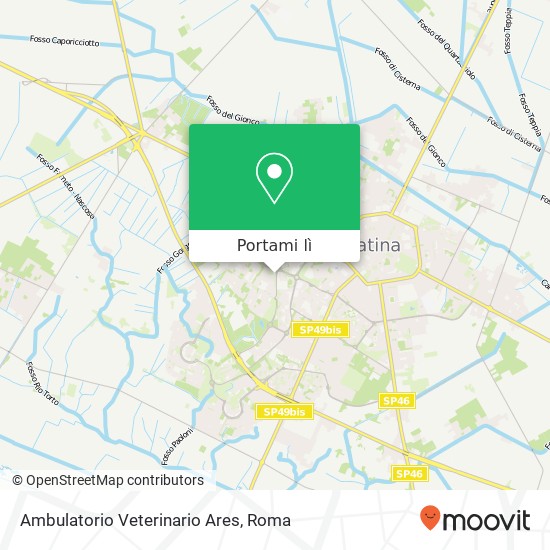 Mappa Ambulatorio Veterinario Ares