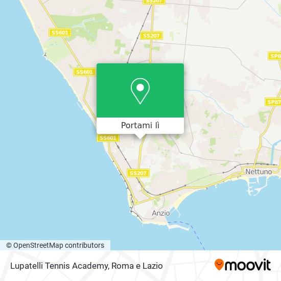 Mappa Lupatelli Tennis Academy