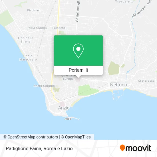 Mappa Padiglione Faina