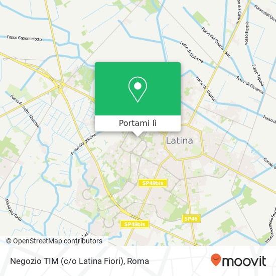 Mappa Negozio TIM (c/o Latina Fiori)