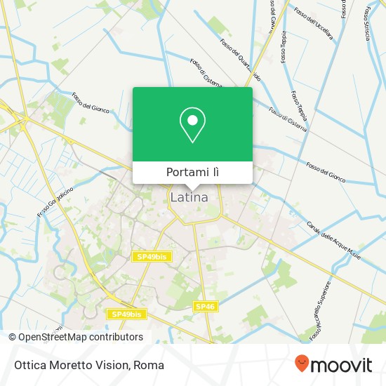 Mappa Ottica Moretto Vision