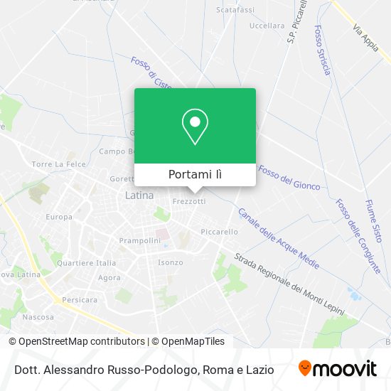 Mappa Dott. Alessandro Russo-Podologo