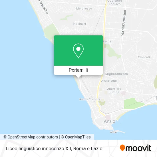Mappa Liceo linguistico innocenzo XII